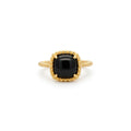 R4701YBO — Yellow Gold Blue Gemstone & Diamond Ring by Albert David Pearls & Gems Inc.