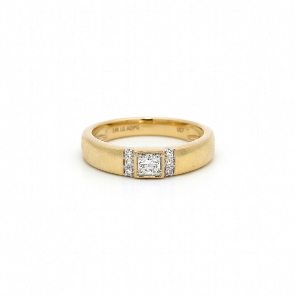 R4705Y — Yellow Gold Diamond Ring by Albert David Pearls & Gems Inc.