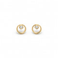 E4708Y — Yellow Gold Diamond Earrings by Albert David Pearls & Gems Inc.