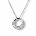 P4709W — White Gold Diamond Pendant by Albert David Pearls & Gems Inc.