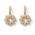 E4728Y — Yellow Gold Diamond Earrings by Albert David Pearls & Gems Inc.