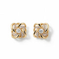 E4761Y — Yellow Gold Diamond Earrings by Albert David Pearls & Gems Inc.