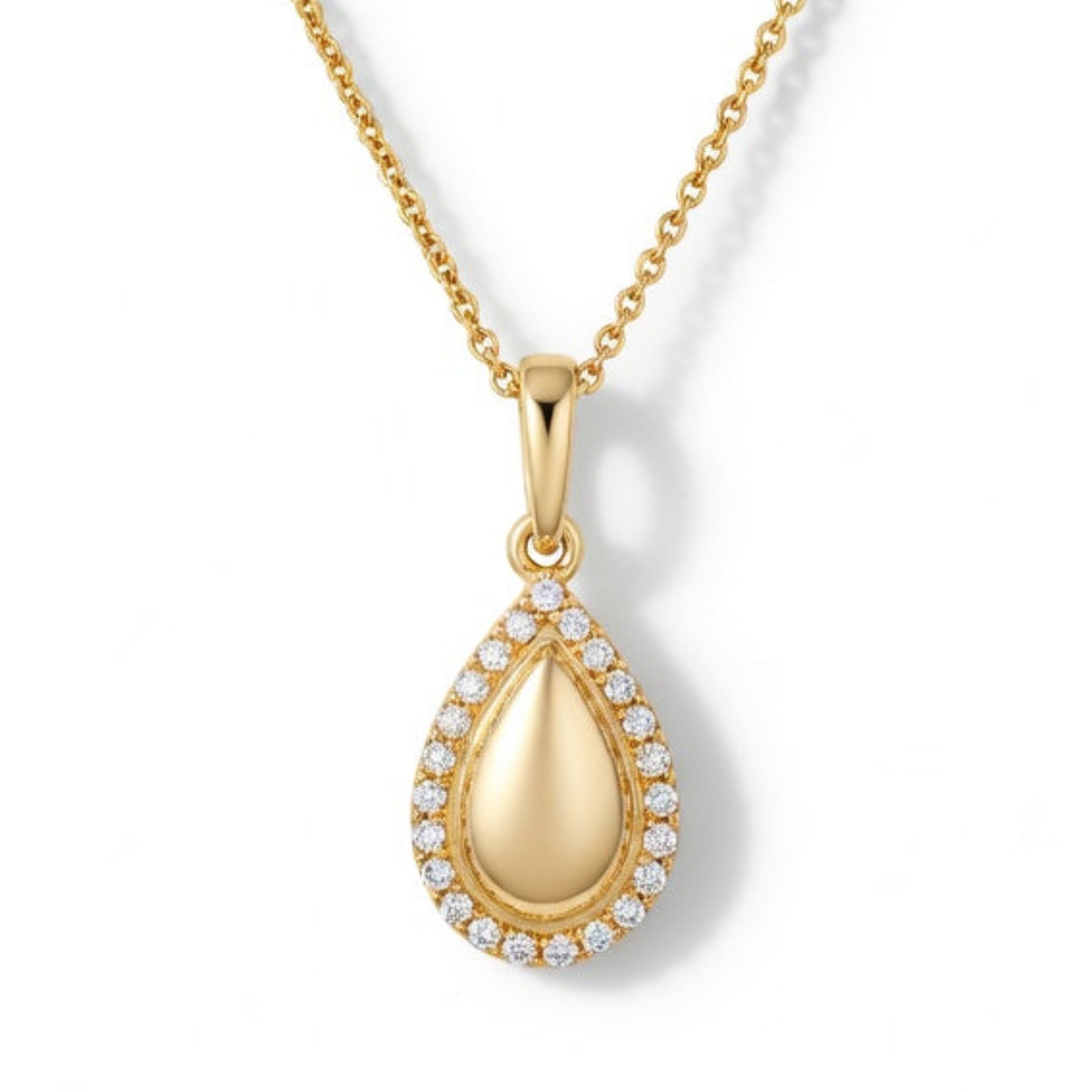 P4714Y — Yellow Gold Diamond Pendant by Albert David Pearls & Gems Inc.
