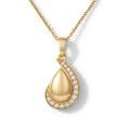 P4716Y — Yellow Gold Diamond Pendant by Albert David Pearls & Gems Inc.