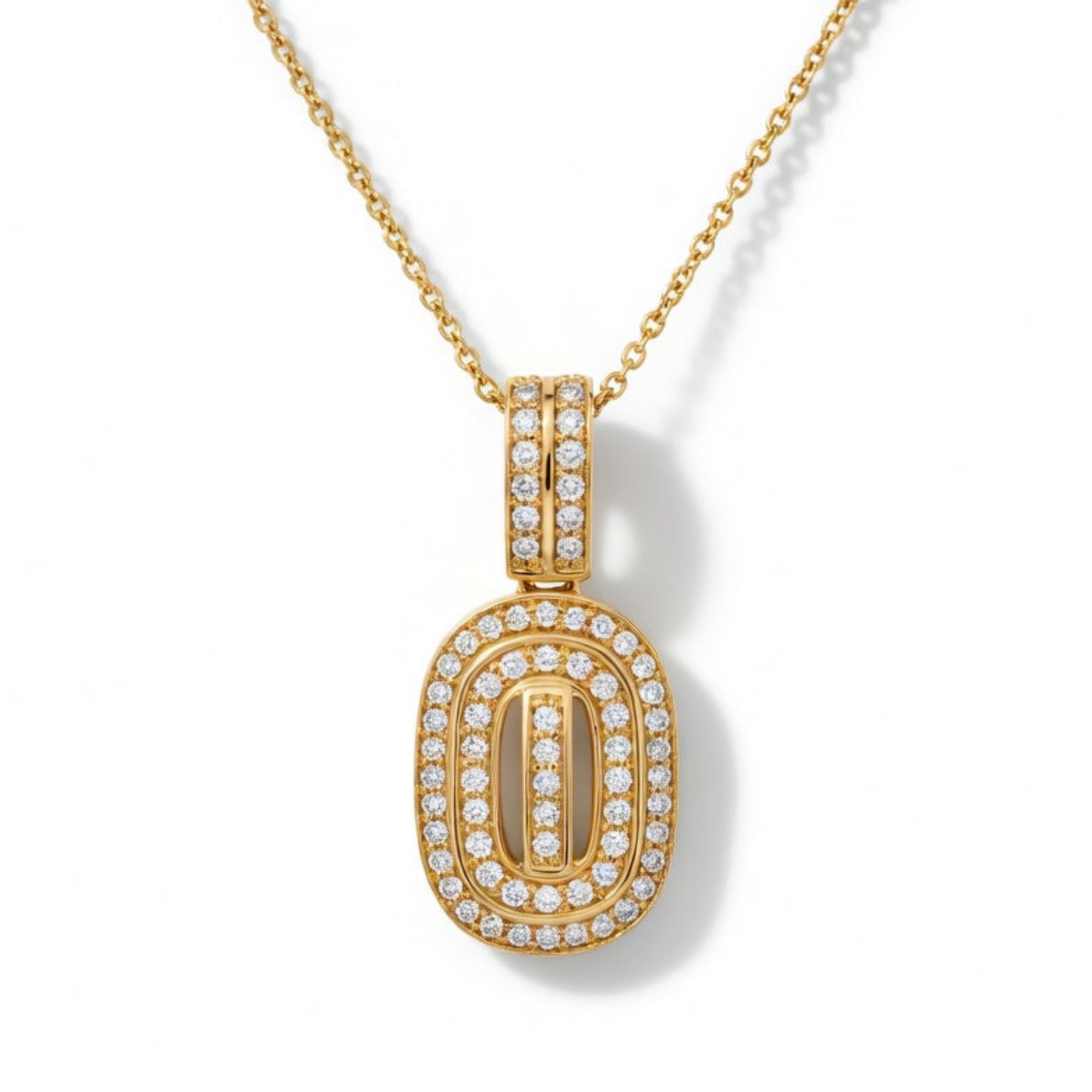 P4717Y — Yellow Gold Diamond Pendant by Albert David Pearls & Gems Inc.