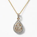 P4718Y — Yellow Gold Diamond Pendant by Albert David Pearls & Gems Inc.