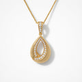 P4719Y — Yellow Gold Diamond Pendant by Albert David Pearls & Gems Inc.