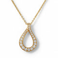 P4731Y — Yellow Gold Diamond Pendant by Albert David Pearls & Gems Inc.