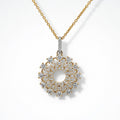 P4736Y — Yellow Gold Diamond Pendant by Albert David Pearls & Gems Inc.
