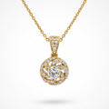 P4739Y — Yellow Gold Diamond Pendant by Albert David Pearls & Gems Inc.