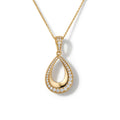 P4740Y — Yellow Gold Diamond Pendant by Albert David Pearls & Gems Inc.