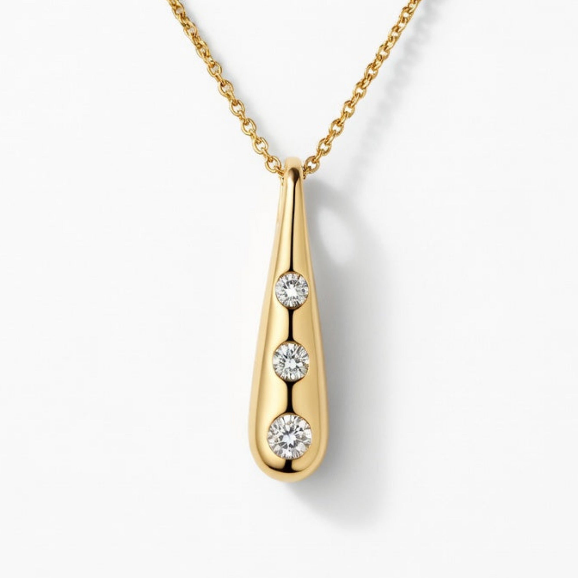 P4744Y — Yellow Gold Diamond Pendant by Albert David Pearls & Gems Inc.