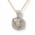 P4749Y — Yellow Gold Diamond Pendant by Albert David Pearls & Gems Inc.