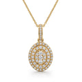 P4750Y — Yellow Gold Diamond Pendant by Albert David Pearls & Gems Inc.