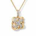 P4755Y — Yellow Gold Diamond Pendant by Albert David Pearls & Gems Inc.
