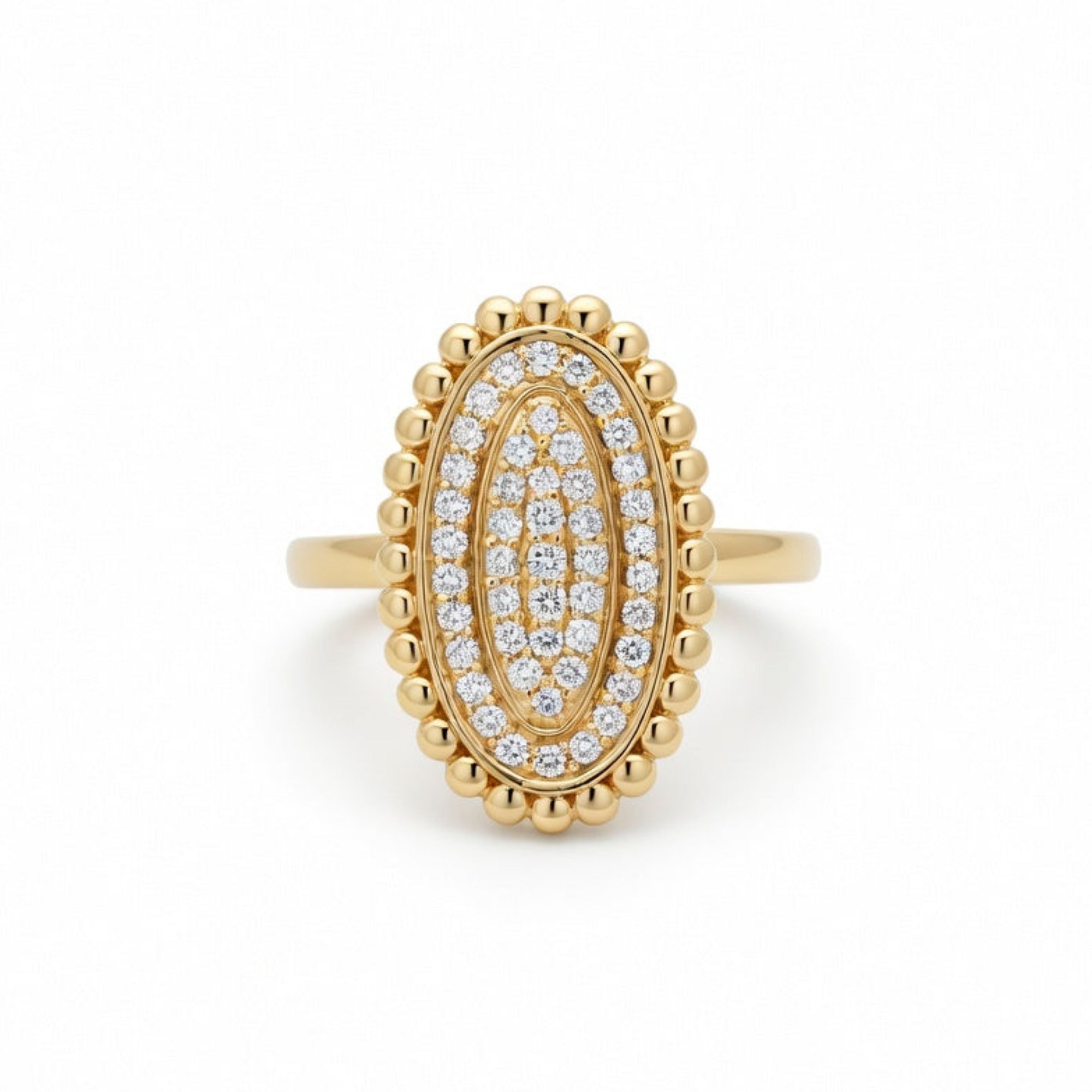 R4724Y — Yellow Gold Diamond Ring by Albert David Pearls & Gems Inc.