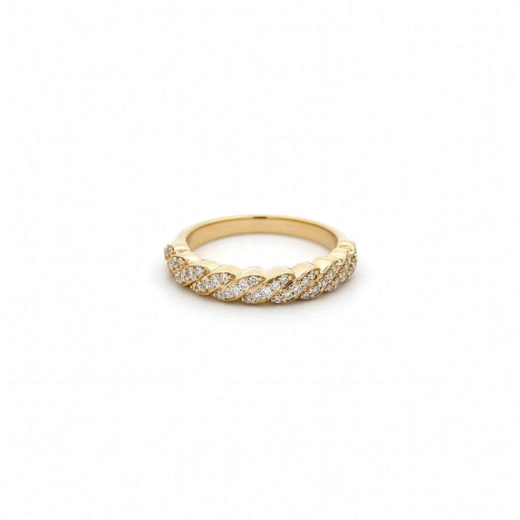 R4725Y — Yellow Gold Diamond Ring by Albert David Pearls & Gems Inc.