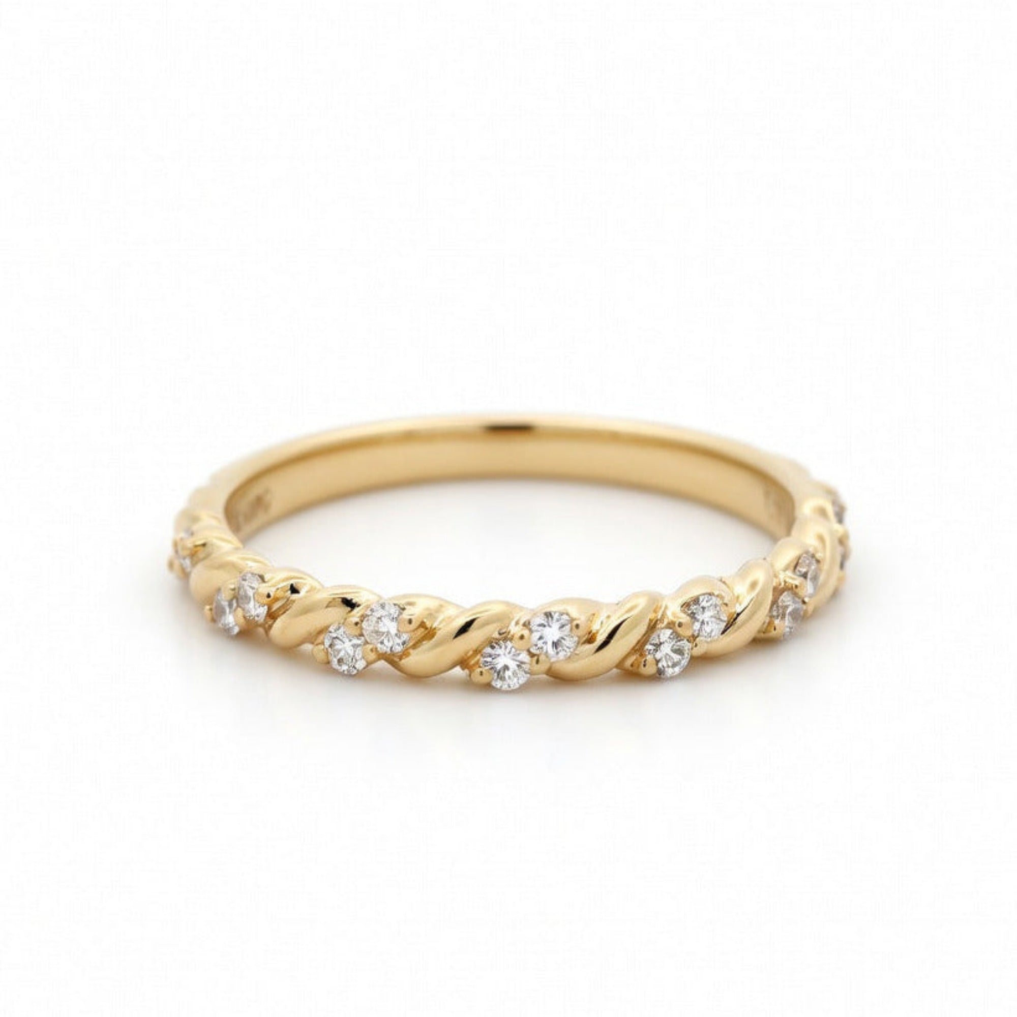R4766Y — Yellow Gold Diamond Ring by Albert David Pearls & Gems Inc.