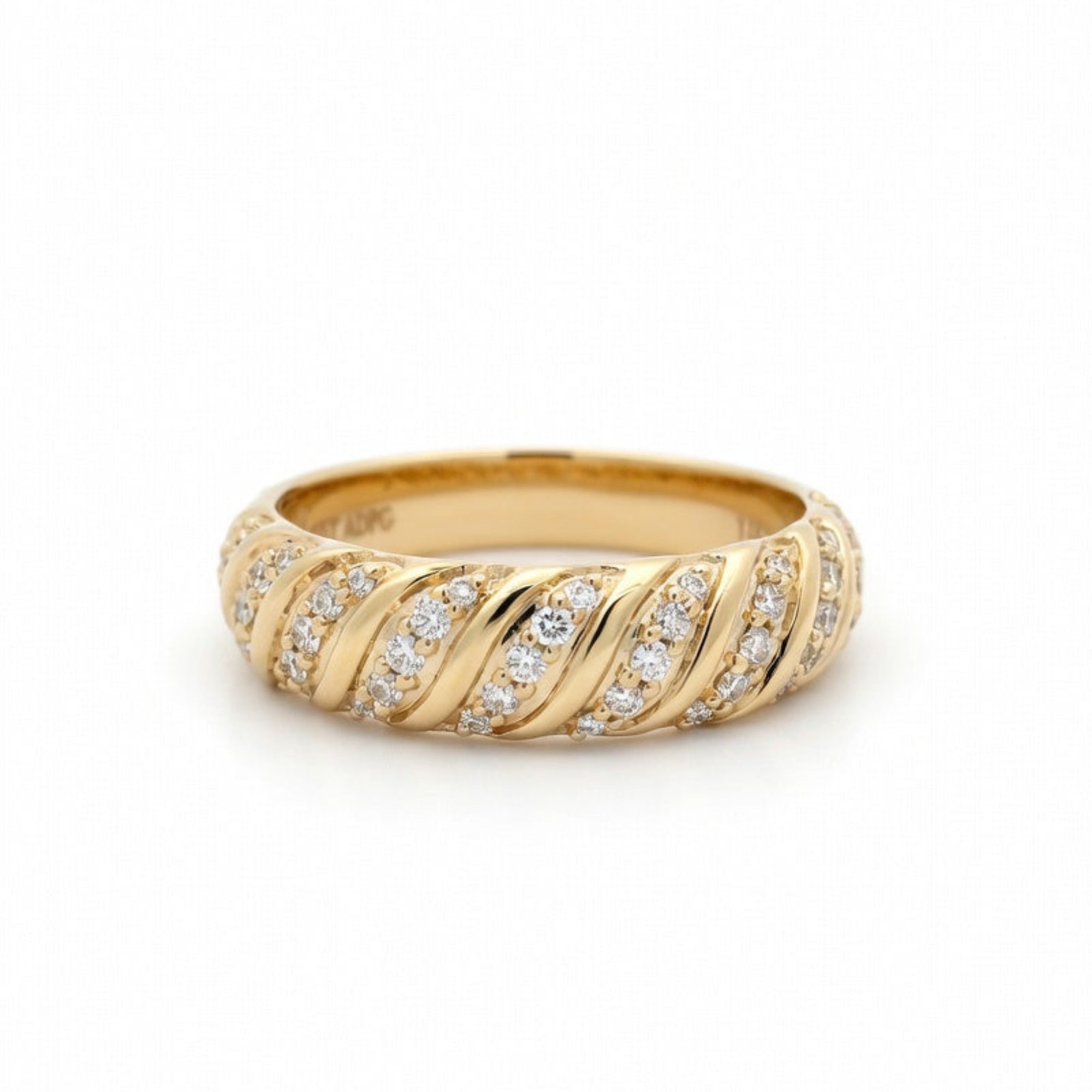 R4768Y — Yellow Gold Diamond Ring by Albert David Pearls & Gems Inc.