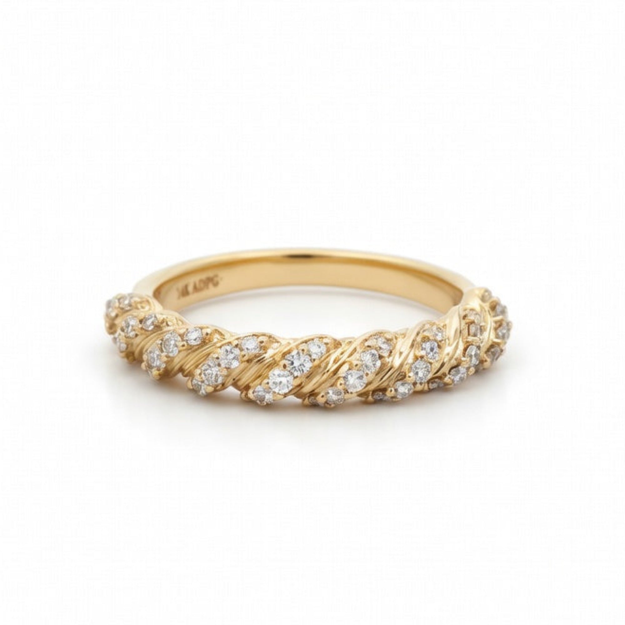 R4769Y — Yellow Gold Diamond Ring by Albert David Pearls & Gems Inc.